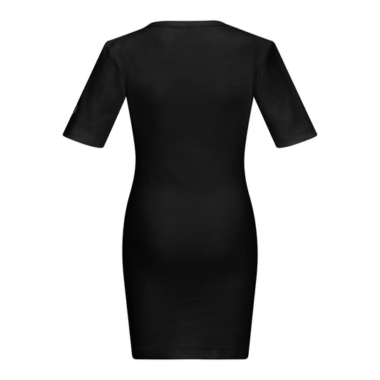 Korsetthemd mit kurzem Arm, schwarz, nahtlos (Classic Shirt), Rückseite