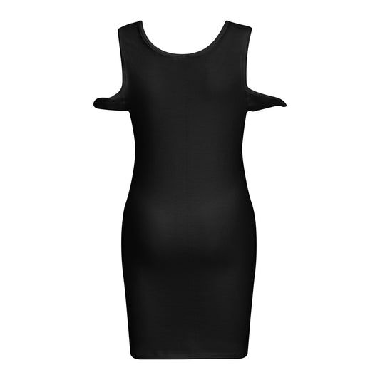 Korsetthemd als Tanktop, schwarz, nahtlos, Rückseite
