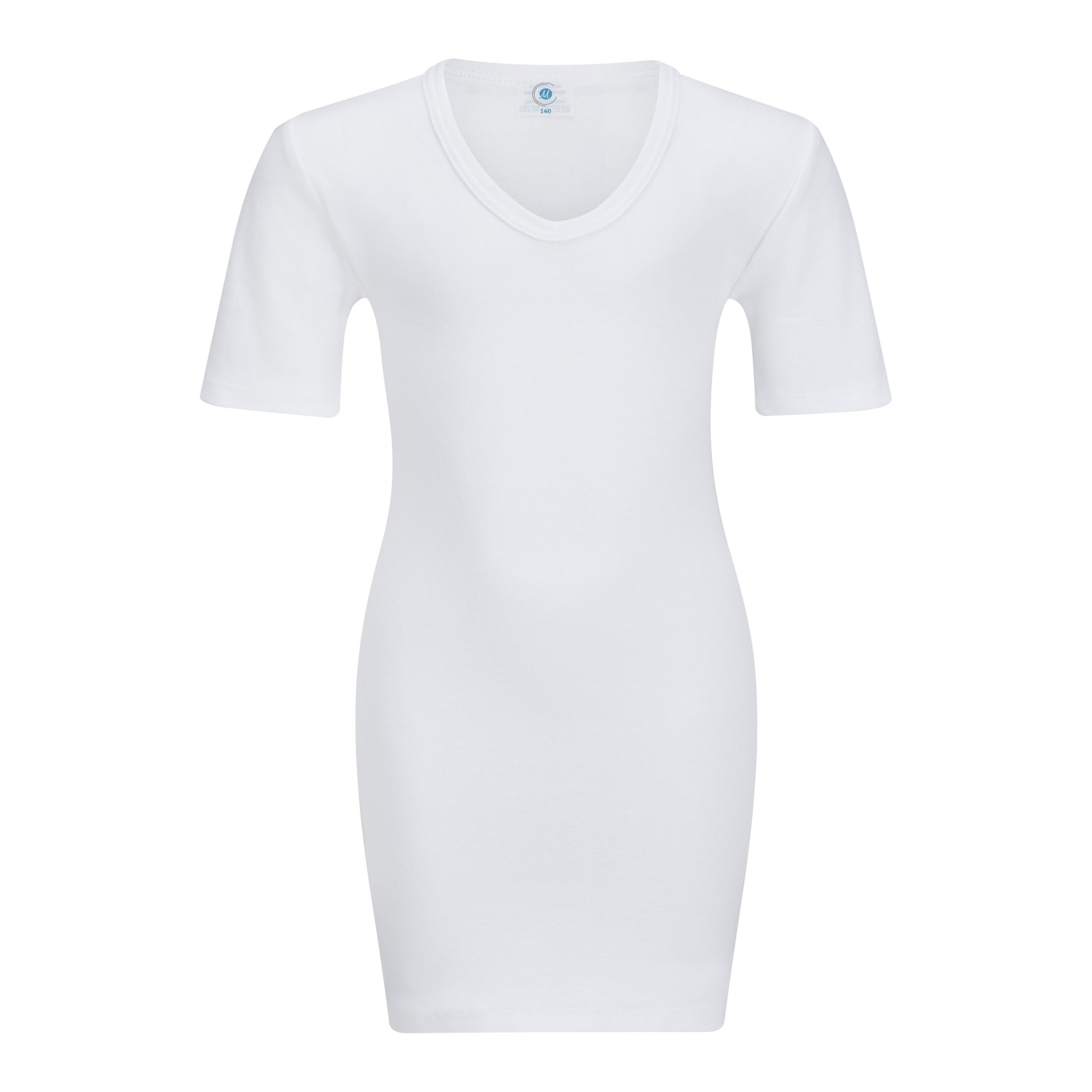 Korsetthemd mit kurzem Arm, weiß (Classic Shirt), Vorderseite