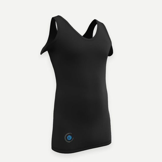 3D-Ansicht: Korsetthemd als Tanktop, schwarz