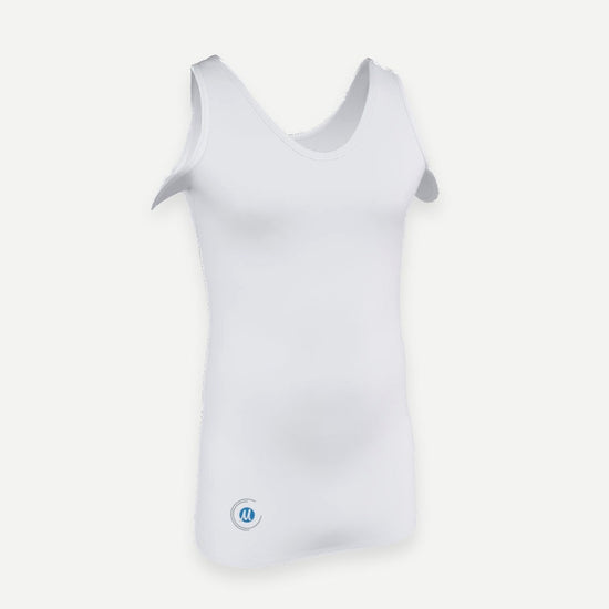 3D-Ansicht: Korsetthemd als Tanktop, weiß